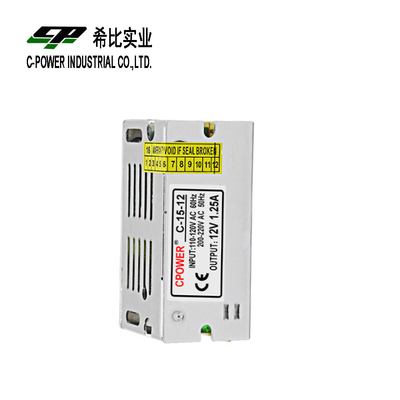 일정한 전압 15w 패셔널 전원 공급 장치 12v DC 전력 분배 장치