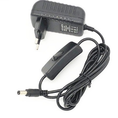 블랙 전원 어댑터 AC100-240V 12V 2A 24W 전원 어댑터