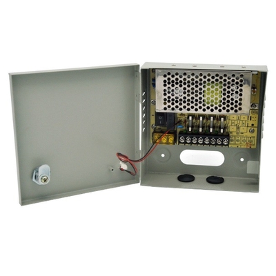 36W 4 포트 DC12V CCTV 전원 공급 상자 야외 CCTV 카메라 PTC 피지 배포