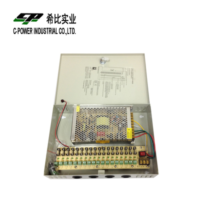 12V 10A DC 입력 전압 내에서 CCTV 카메라를 위한 18 채널 전원 공급 상자