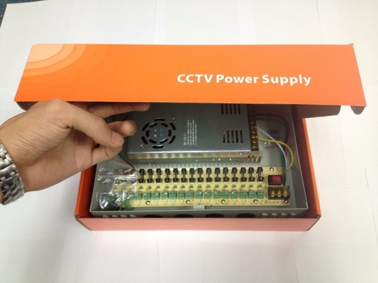 12V 10A DC 입력 전압 내에서 CCTV 카메라를 위한 18 채널 전원 공급 상자