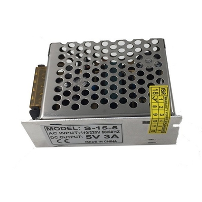 최고 C 전력 5V 3A 15W LED 스트립 입력 전원 공급 장치 100-240Vac 50-60Hz