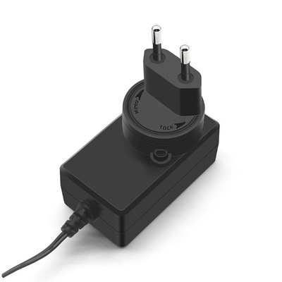 효율성 85% 블랙 C 전력 전 세계 전원 어댑터 12V 2A 24W AC100-240V