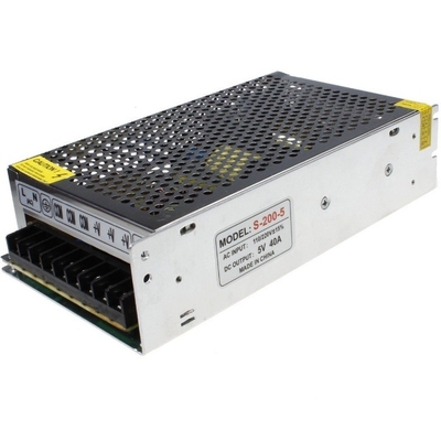 110V/220V AC DC LED 스트립 CCTV 3D PSU 오버템프 보호 5V 40A 5V DC