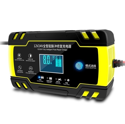 LCD 터치 스크린 12V 8A 24V 4A 배터리 충전기 자동차 모터사이클 납산 배터리