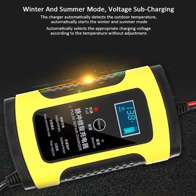 LCD 터치 스크린 12V 8A 24V 4A 배터리 충전기 자동차 모터사이클 납산 배터리