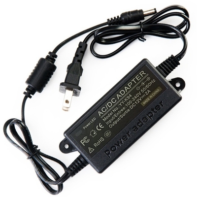 C-Power 24W AC100-240V DC 12V 벽 플러그 12V 2A 전원 어댑터 옵션 DC 커넥터