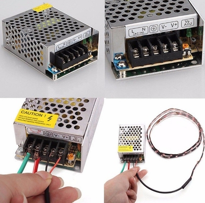 단일 출력 C 전력 110/220V AC DC 24V 1A LED 효율을 위한 24W 전원 공급원 82%
