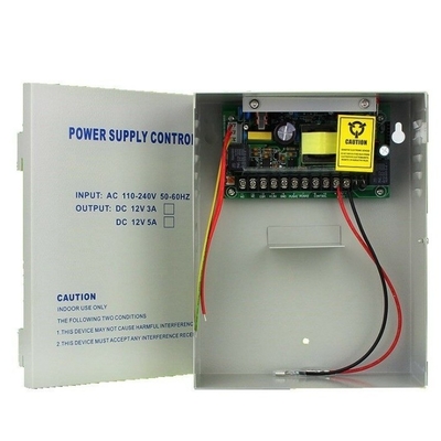 C-Power AC 100-240V 입력 UPS 액세스 제어 전원 공급 12V 5A 출력 주파수