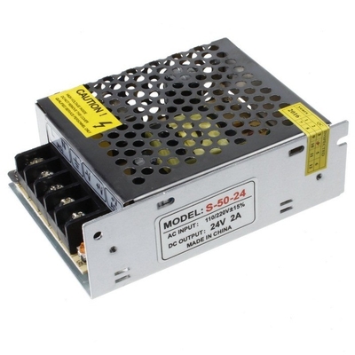 단일 출력 24V DC 1.8A 2A 전원 공급 장치 LED 스트립 C-Power Rosh 110V 220V 스위치