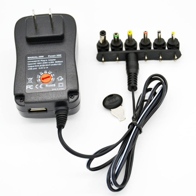 12V 2A 24W 직각 DC 전원 플러그 어댑터 C 전력 AC100-240 출력 DC3-12V