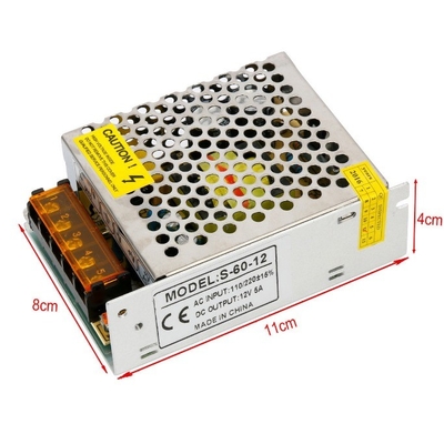 C-Power의 12V 5A 60W 스위치 전원 공급 장치로 최고의 성능을 얻으십시오.